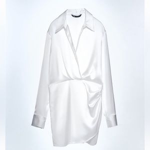 ZARA Short Satin Effect Dress